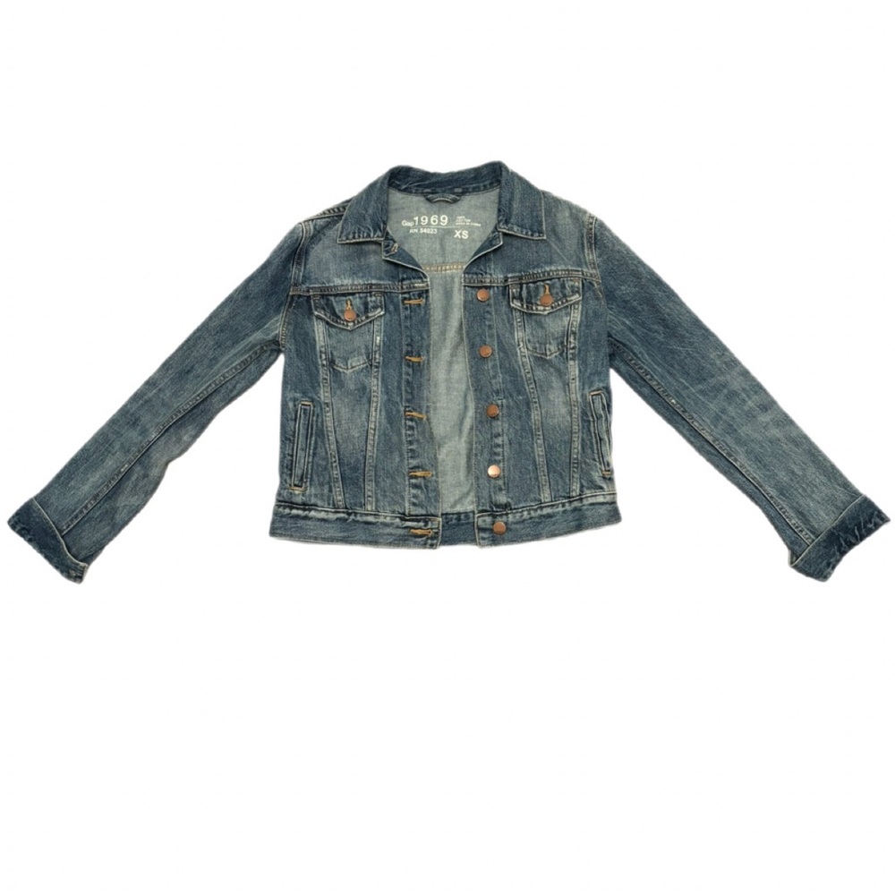 Gap 1969 Vintage Classic Denim Jean Jacket Medium Wash Size XS